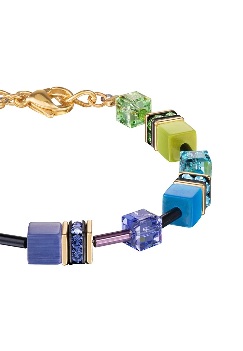 GeoCUBE Buntes Kristallarmband