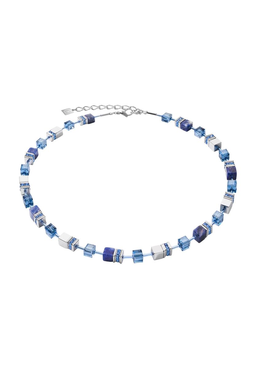 GeoCUBE Sodalith und Hämatit Collier