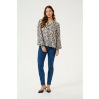 Bluse mit Zebra-Print