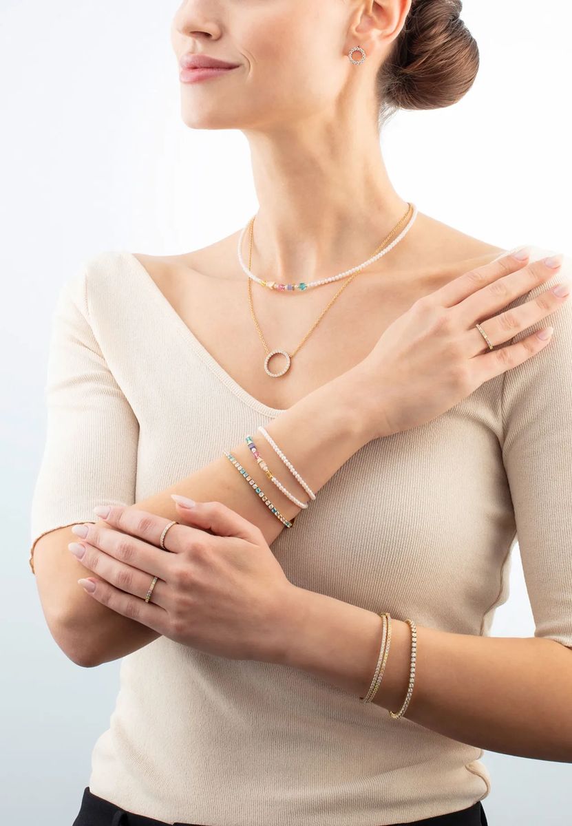 Elegantes Tennisarmband mit Zirkonia