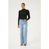 Schmal geschnittene Bluse mit Puffärmeln