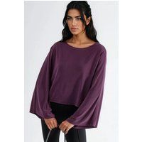 Lockere Bluse mit weitem Ausschnitt