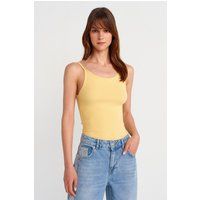 Geripptes Camisole-Top im Slim-Fit