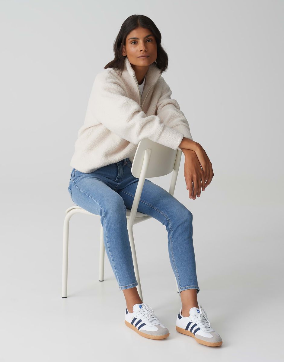 Hüftige Skinny-Jeans in Knöchellänge
