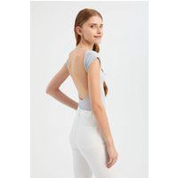 Bodycon-Top mit offenem Rücken