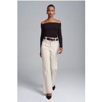 Elegantes schulterfreies Strick-Top