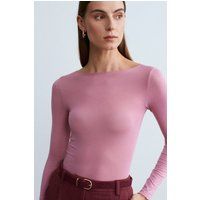 Elegante Strickbluse mit U-Boot-Ausschnitt