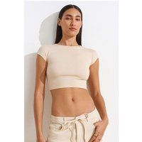 Körpernahes minimalistisches Crop Top
