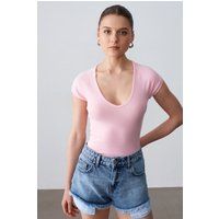 Schmales Jersey-Crop-Top