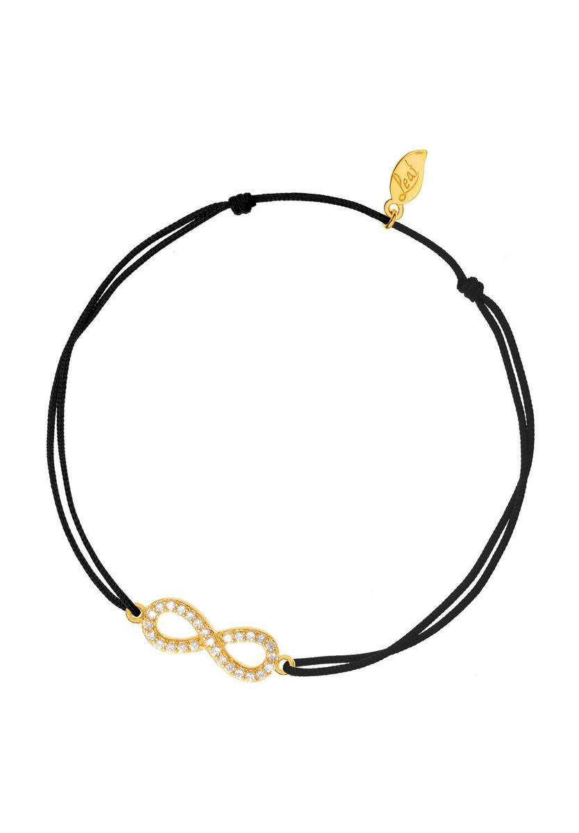 Zierliches Unendlichkeitssymbol Kordelarmband