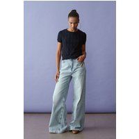 Strukturierter Crop-Top mit Wellenripp