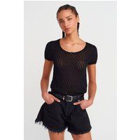 Strukturiertes Slim-Fit Strick-Top