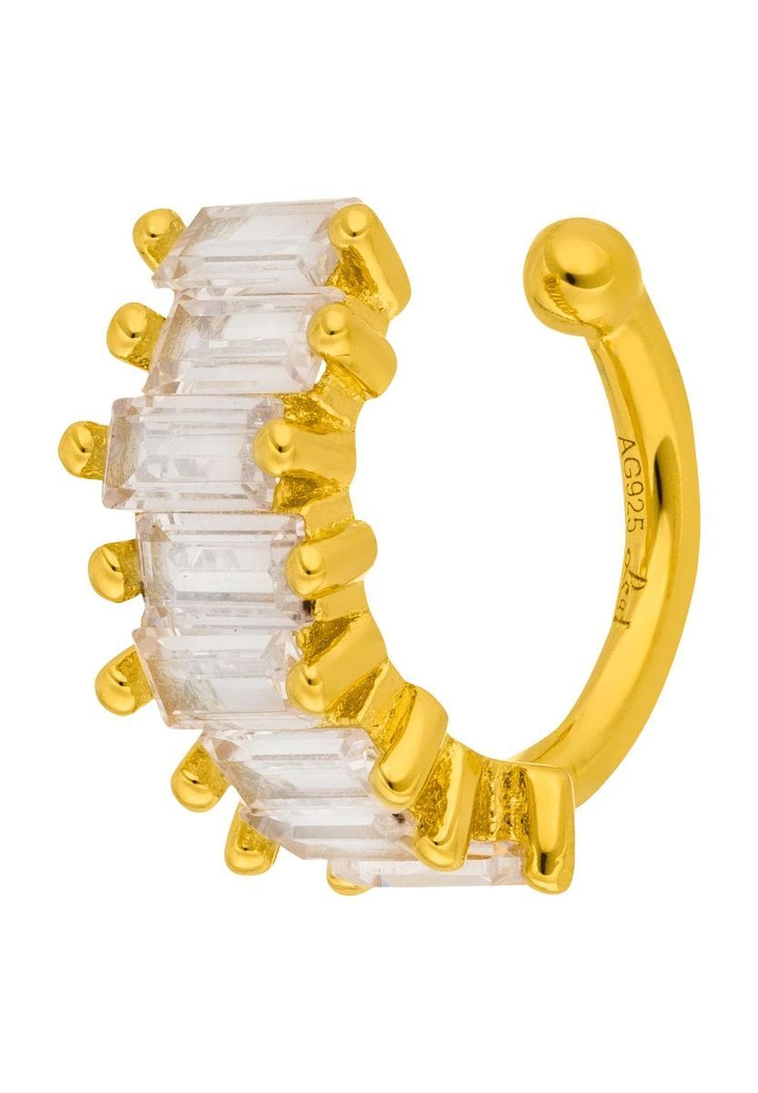 Baguette-Zirkonia Gold Ohrmanschette