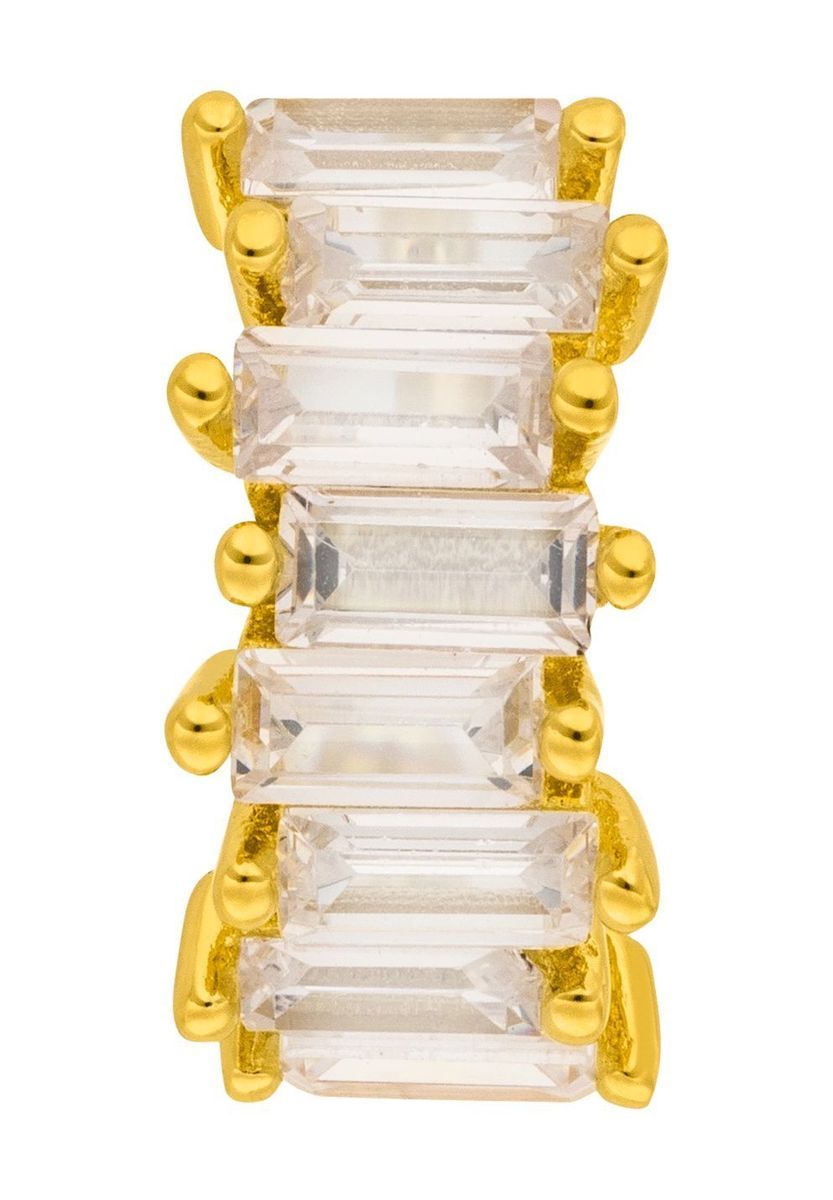 Baguette-Zirkonia Gold Ohrmanschette