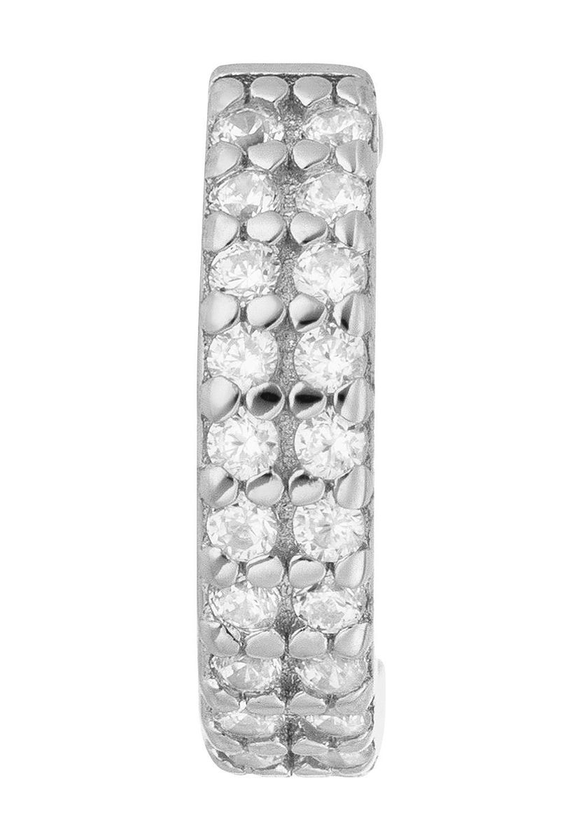 Zweireihiger Earcuff mit Zirkonia-Pavé