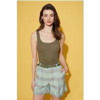 Minimalistisches Top mit U-Ausschnitt