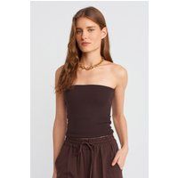 Körpernahes Stretch-Jersey Bandeau-Top