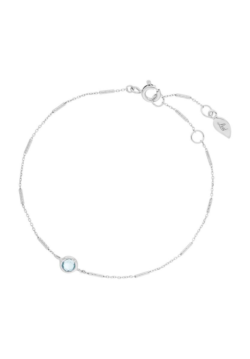 Filigrane Silberarmkette mit Topas