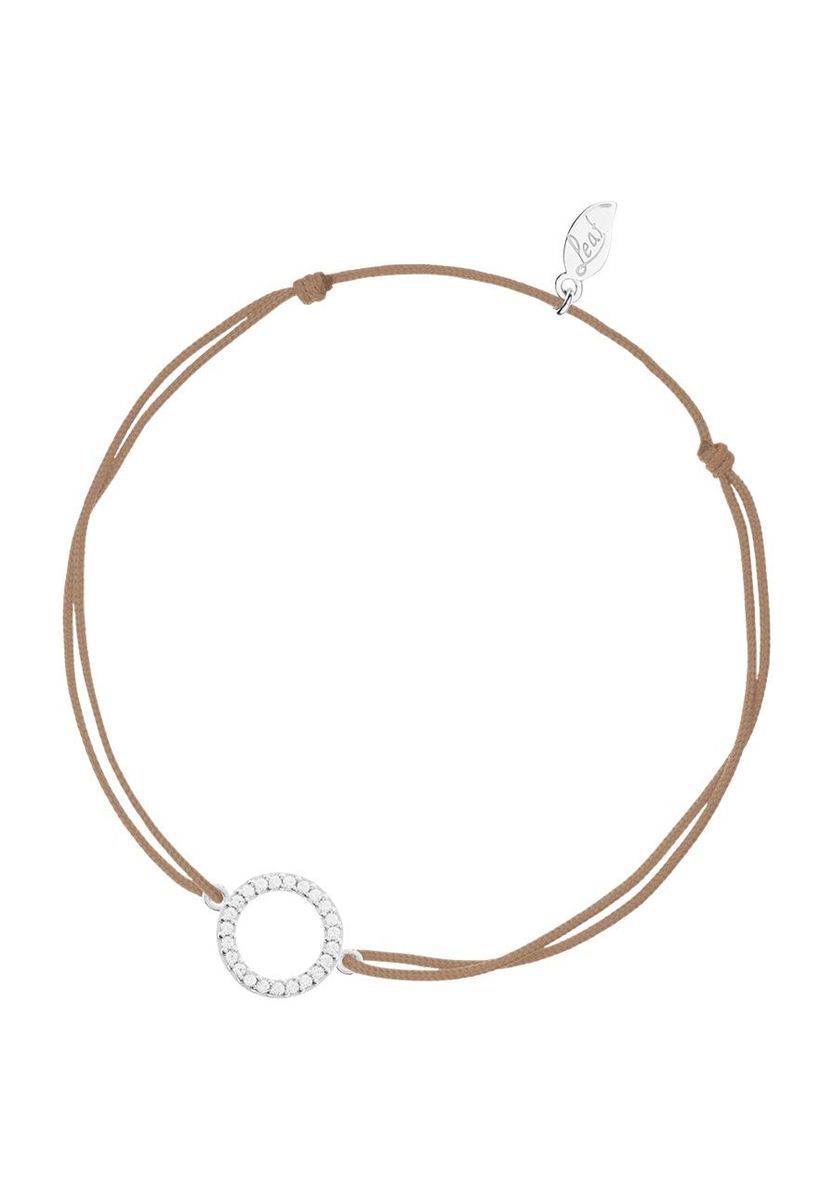 Funkelndes Kreis-Kordelarmband