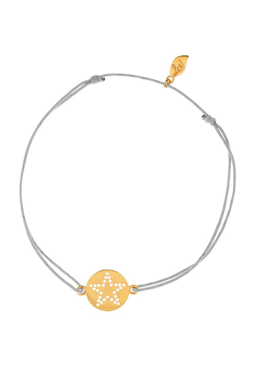 Zartes Textilarmband mit Sternenmotiv