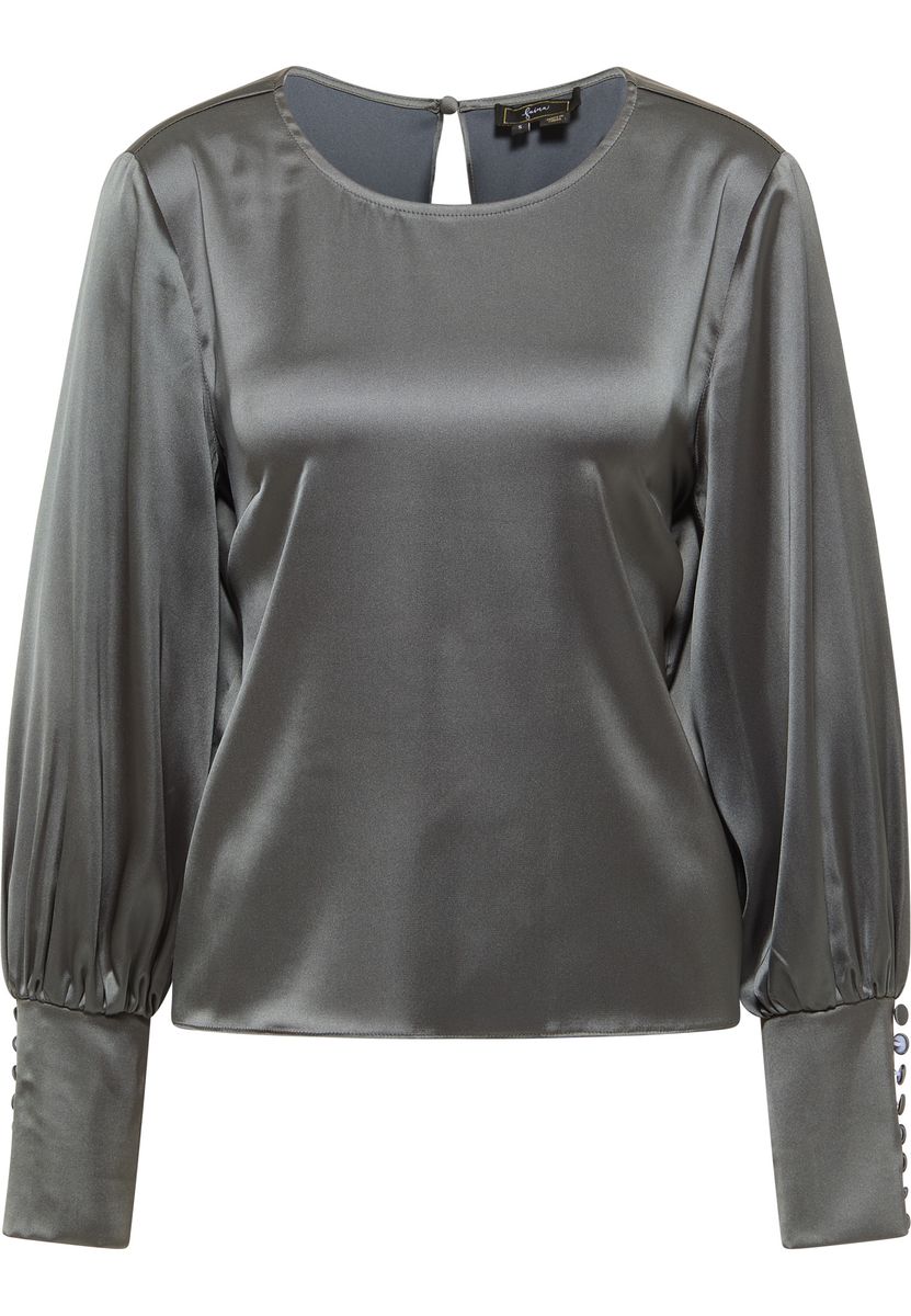Elegante Satinbluse mit Manschetten