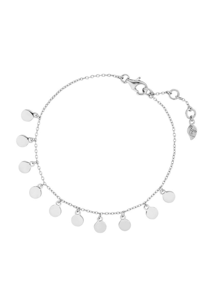Silbernes Plättchen-Charm-Armband