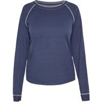 Waffelstrick-Sweatshirt mit Raglanärmeln