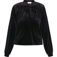 Elegante Samtbluse mit Schluppe