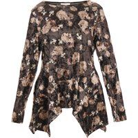 Elegantes Samt-Schößchen mit Blumenmuster