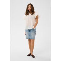 Romantische Bluse mit Volantärmeln