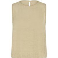 Ärmellose Bluse mit hohem Rundhals