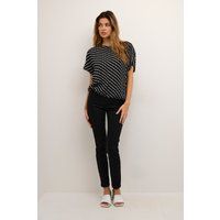 Locker geschnittene Grafik-Print Bluse