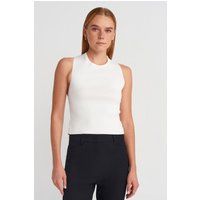 Ärmelloses Stricktop mit Cut-Out