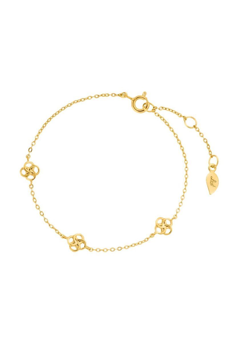 Filigranes Armband mit Kleeblatt-Knoten