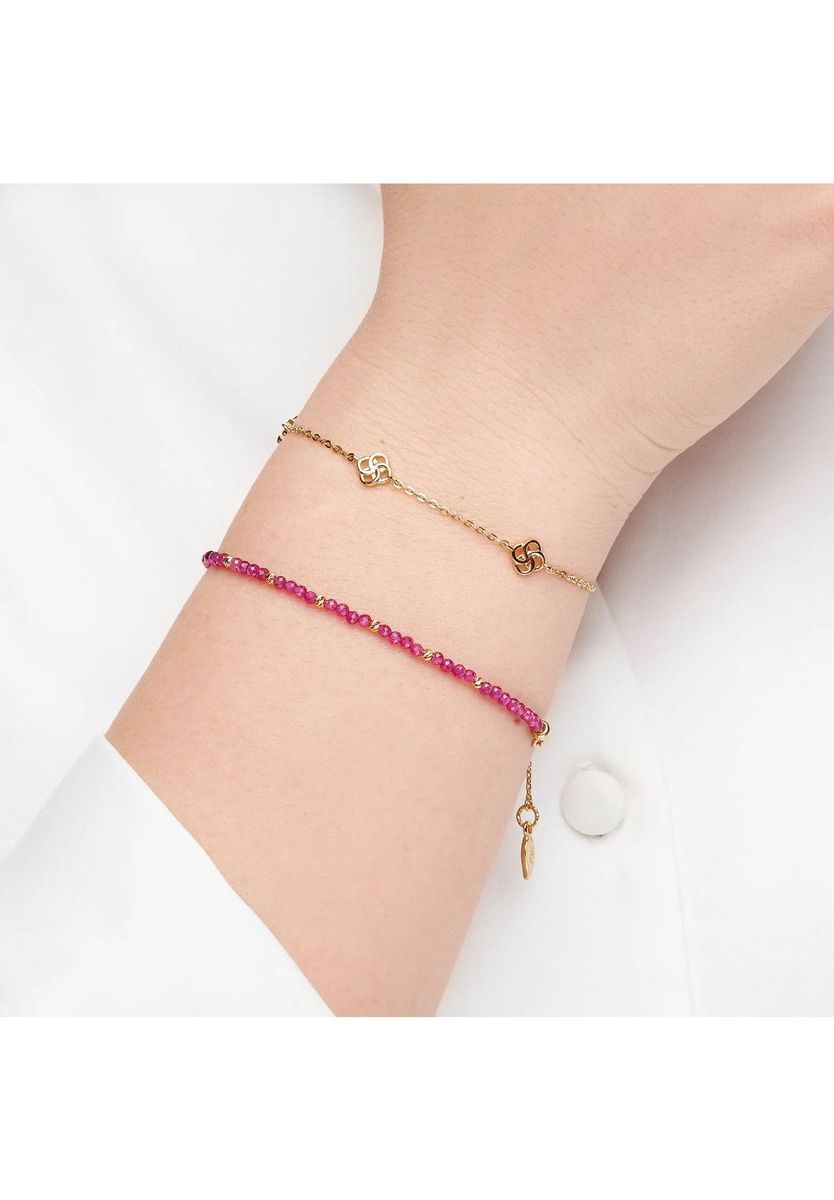 Filigranes Armband mit Kleeblatt-Knoten