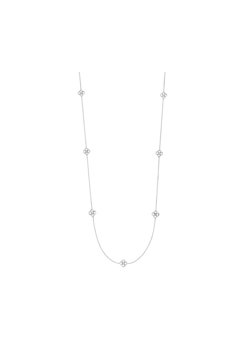Filigrane lange Kleeblatt-Kette