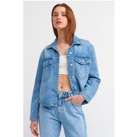 Klassisches Denimhemd in Hellblau