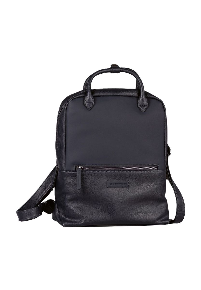Eleganter eckiger Kunstleder-Rucksack