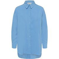 Oversize-Hemdbluse mit Knopfleiste