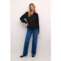 Elegante Satinbluse mit Spitze