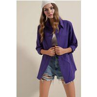 Oversize-Hemd aus Popeline