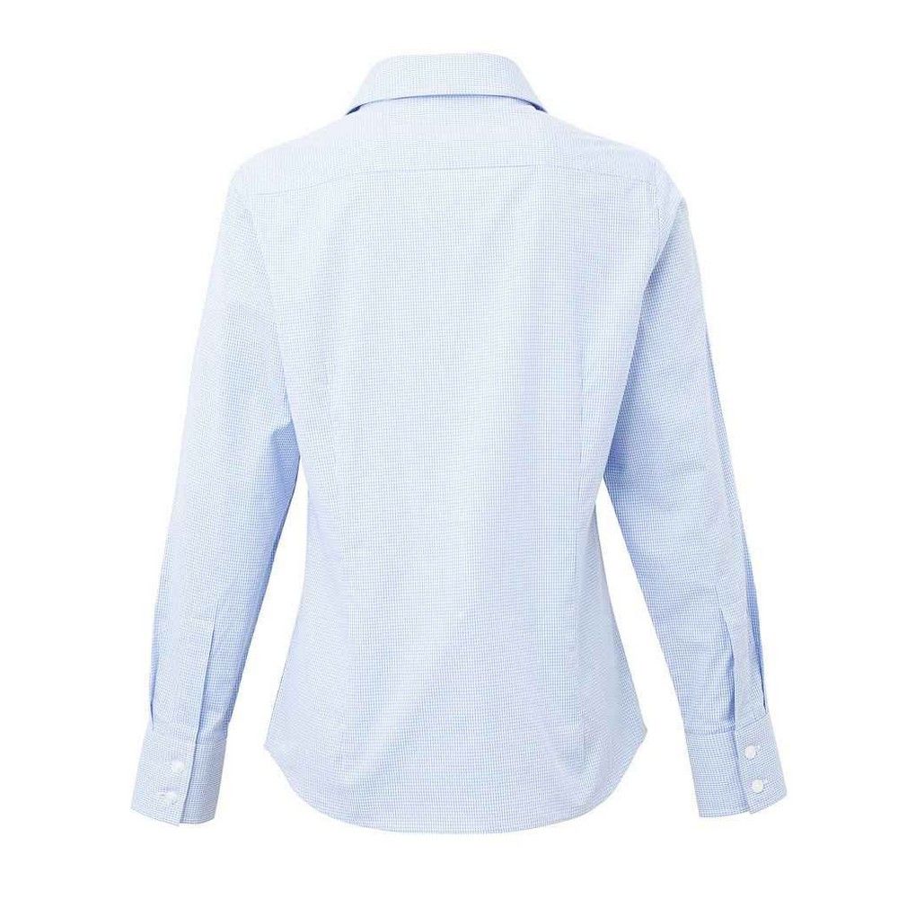 Schmal geschnittenes Mikro-Gingham-Hemd