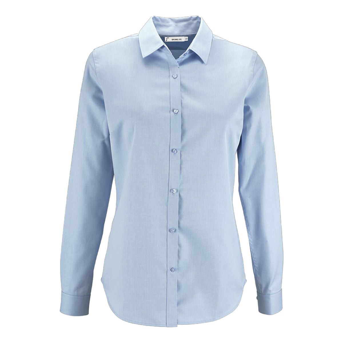 Strukturierte Slim-Fit Fischgräten-Hemdbluse