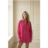 Oversized Hemdbluse aus Baumwollpopeline