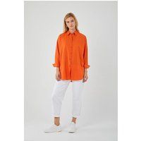 Oversized Popeline-Hemd mit Brusttasche