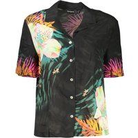 Farbenfrohe Bluse mit Tropenprint