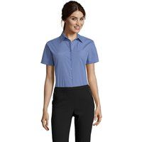 Kurzärmlige Slim-Fit Popeline-Bluse
