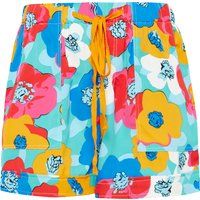 Bunte Shorts mit Blumenmuster