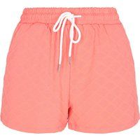 Strukturierte Jersey-Shorts mit Rautenmuster
