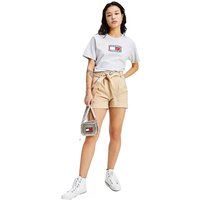 High-Waisted Paperbag-Chino-Shorts